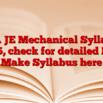 DDA JE Mechanical Syllabus 2025, check for detailed DDA Make Syllabus here