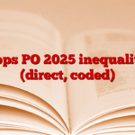Ibps PO 2025 inequality (direct, coded)
