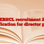 MSEBHCL recruitment 2025 notification for director posts