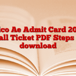 Cidco Ae Admit Card 2025, Hall Ticket PDF Steps to download
