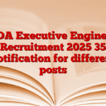DDA Executive Engineer Recruitment 2025 35 notification for different posts