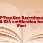 MPTranSco Recruitment 2025 633 notification for ITI Post