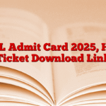 NCL Admit Card 2025, Hall Ticket Download Link