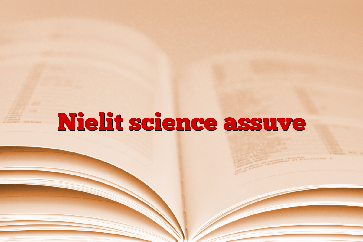 Nielit science assuve