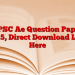 BPSC Ae Question Paper 2025, Direct Download Link Here