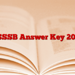 DSSSB Answer Key 2025