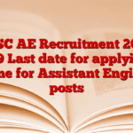 GPSC AE Recruitment 2025, 139 Last date for applying online for Assistant Engineer posts