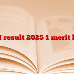 ITI result 2025 1 merit list