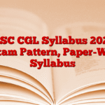 JSSC CGL Syllabus 2024, Exam Pattern, Paper-War Syllabus