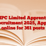 NHPC Limited Apprentice Recruitment 2025, Apply online for 361 posts