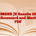 RSMSSB JE Results 2025 Out, Scorecard and Merit List PDF