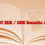 UPSC IES / ISS Results 2025